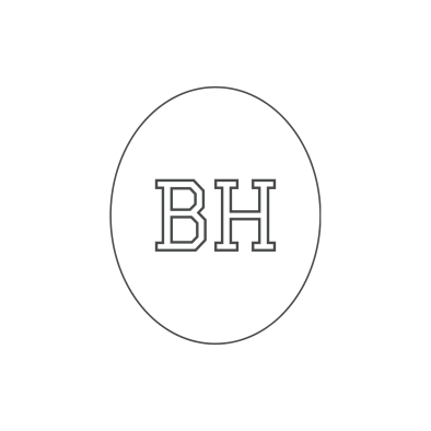 black and white logo with the word bh at The Beacon Hill Apartments